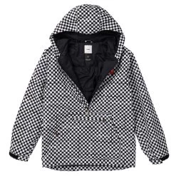 Analog Caldwell Herren-Snowboardjacke Stout White Speed Check Herren -Skiausrüstung Geschäft analog caldwell anorak 17071101 001 02 gross