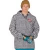 Analog Caldwell Herren-Snowboardjacke Stout White Speed Check Herren -Skiausrüstung Geschäft analog caldwell anorak 17071101 001 gross