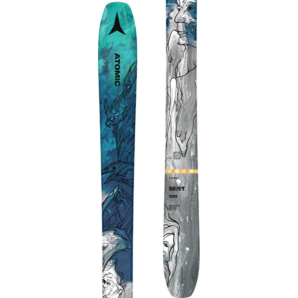 Atomic Bent 100 Freeski Grey Metalic/Blue Damen, Herren 5 Atomic Bent 100 Freeski Grey Metalic/Blue Damen, Herren – Bild 3