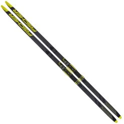 Fischer Carbonlite Classic Langlaufset Black/Yellow Kinder