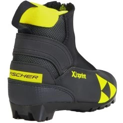 Fischer XJ Sprint Langlaufschuhe Black/Yellow Kinder -Skiausrüstung Geschäft fischer xj sprint s40821 02 gross