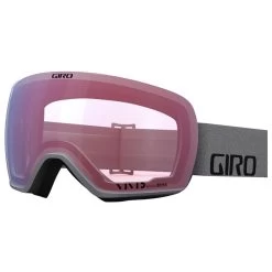 Giro Article Schneebrille Grey Wordmark/Vivid Emerald+Infrared Damen, Herren -Skiausrüstung Geschäft giro article grey woodmark 300082033 03 gross