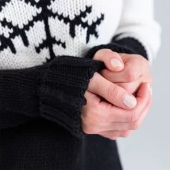 Head Rebels Coco Strickpulli Black/White Damen -Skiausrüstung Geschäft head rebels coco pullover womens 824462 blackwhite 02 gross