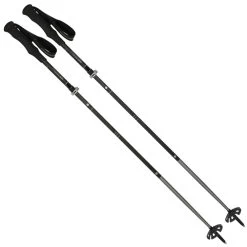 Komperdell Carbon FXP4 Expedition Vario Faltstöcke Schwarz/Silber Damen, Herren