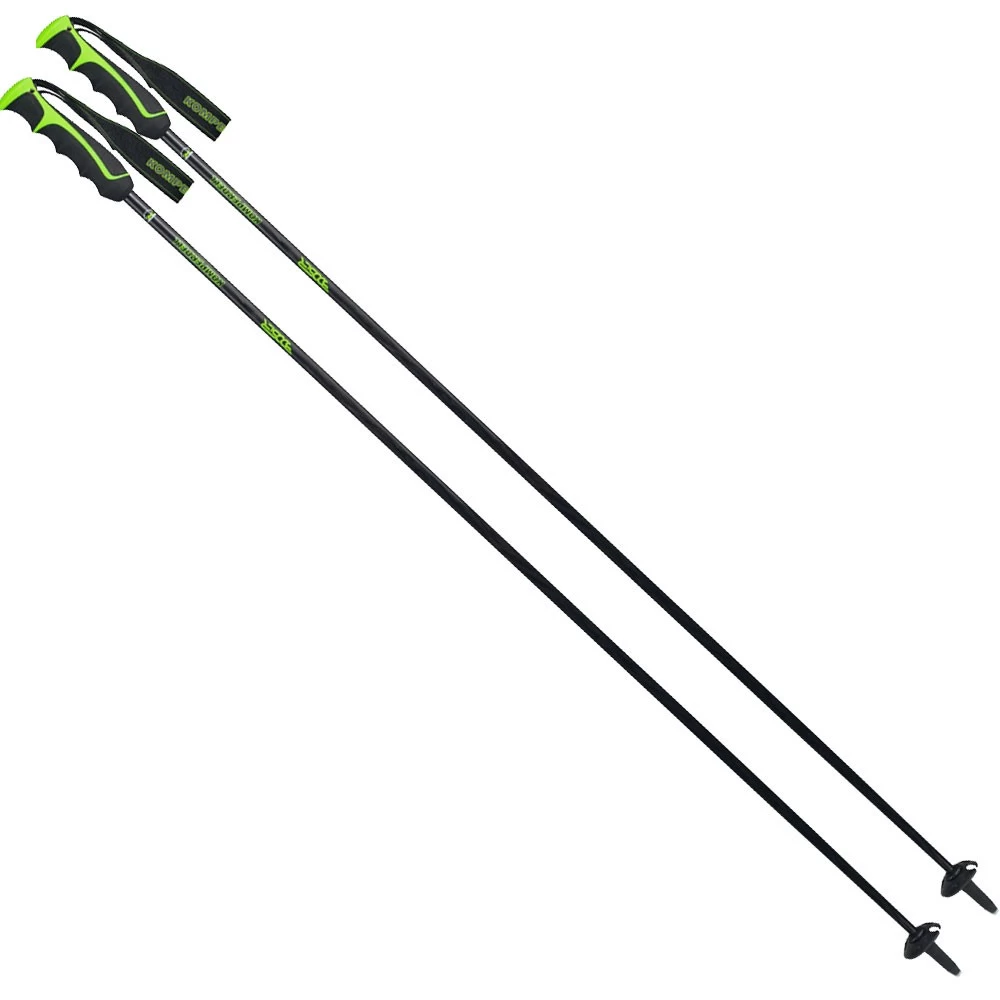 Komperdell Booster Carbon Alpinstöcke Neon Green Damen, Herren 3 Komperdell Booster Carbon Alpinstöcke Neon Green Damen, Herren