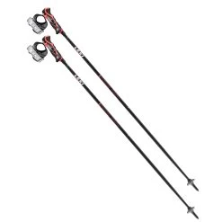 Leki Airfoil 3D Ski Alpin-Stöcke Schwarz/Rot Damen, Herren