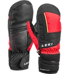 Leki Nico Junior Mitten Fausthandschuhe Red/Black-Yellow Kinder