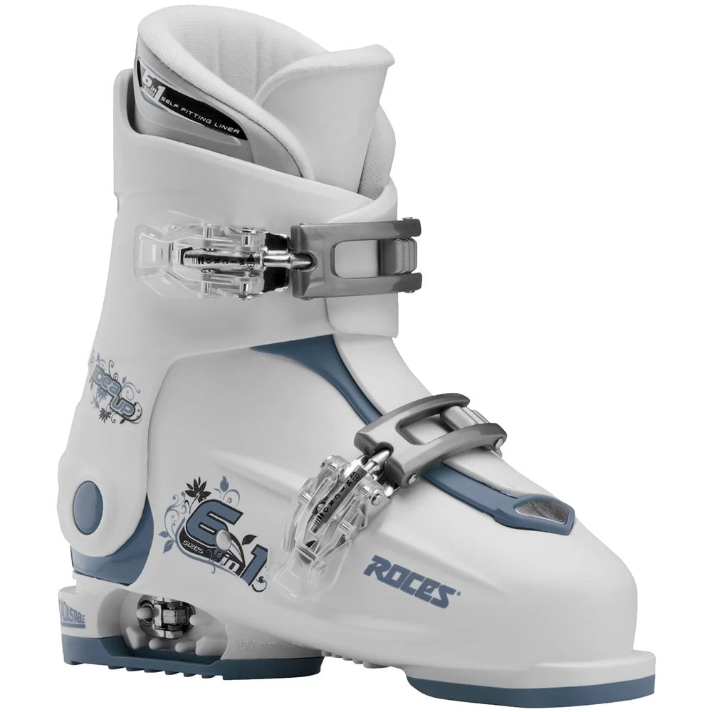 Roces Idea Up Skistiefel White/Teal Kinder 3 Roces Idea Up Skistiefel White/Teal Kinder