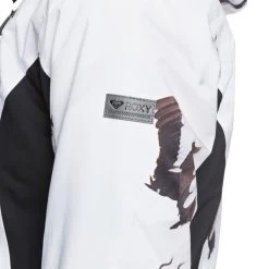 Roxy Jet Ski Snowboardjacke True Black White Birds Damen -Skiausrüstung Geschäft roxy jet ski erjtj03218 kvj2 08 grossSYIGtFdGgaJHY