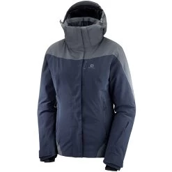 Salomon Icerocket Skijacke Night Sky/Ebony Damen -Skiausrüstung Geschäft salomon icerocket jacket lc12149 02 grossaFwQHuPJo3J1r