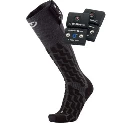 Therm-ic Heat Fusion Uni Set 1400B Heiz-Socken Black/Grey Damen, Herren