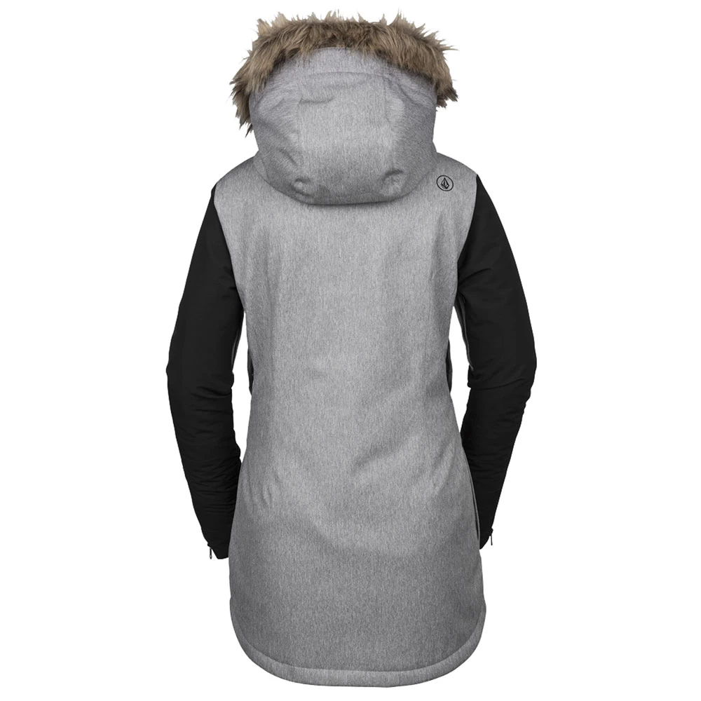 Volcom Fawn Insulated Skijacke Heather Grey Damen 4 Volcom Fawn Insulated Skijacke Heather Grey Damen – Bild 2