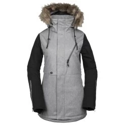 Volcom Fawn Insulated Skijacke Heather Grey Damen