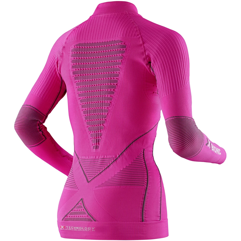 X-Bionic Energy Accumulator Evo Shirt Turtle-Neck Shirt Pink/Charcoal Damen 4 X-Bionic Energy Accumulator Evo Shirt Turtle-Neck Shirt Pink/Charcoal Damen – Bild 2