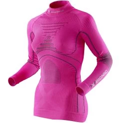 X-Bionic Energy Accumulator Evo Shirt Turtle-Neck Shirt Pink/Charcoal Damen