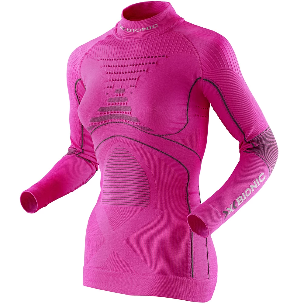 X-Bionic Energy Accumulator Evo Shirt Turtle-Neck Shirt Pink/Charcoal Damen 3 X-Bionic Energy Accumulator Evo Shirt Turtle-Neck Shirt Pink/Charcoal Damen