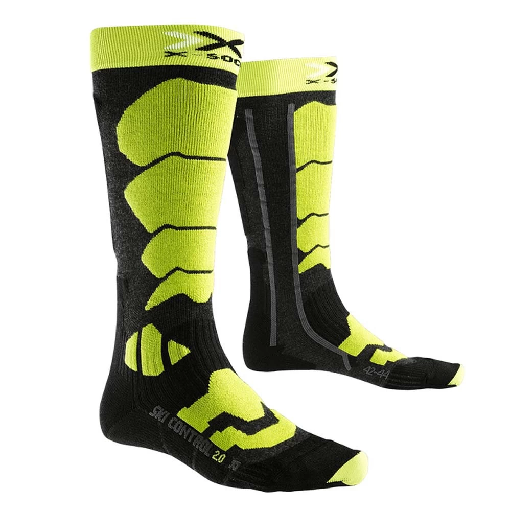 X-Bionic Ski Control 2.0 Skisocken Anthracite/Green Lime Damen, Herren 3 X-Bionic Ski Control 2.0 Skisocken Anthracite/Green Lime Damen, Herren